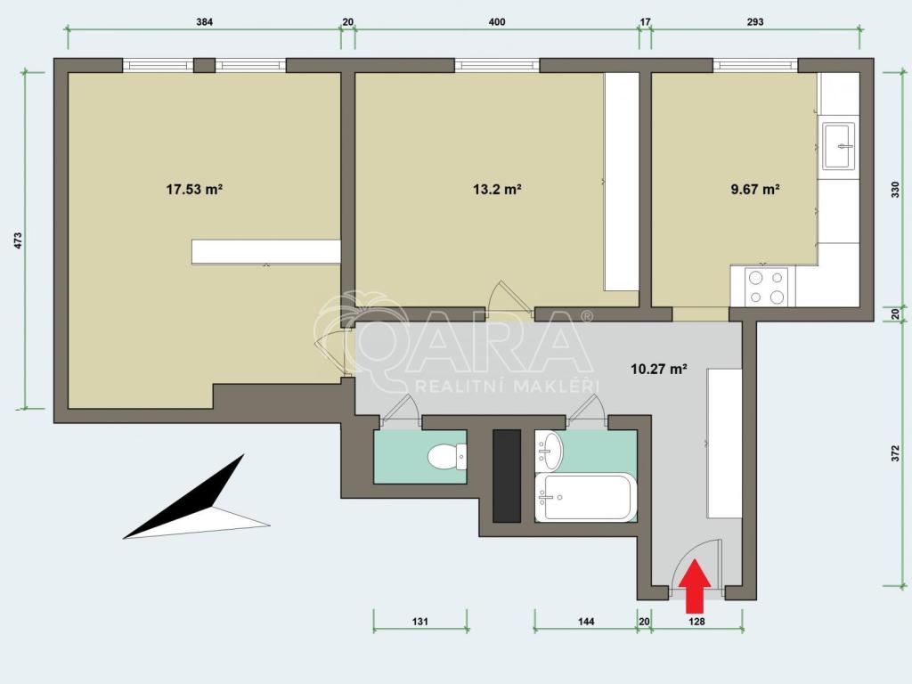 Prodej bytu 2+1 56 m2, Praha – náhled fotky 16
