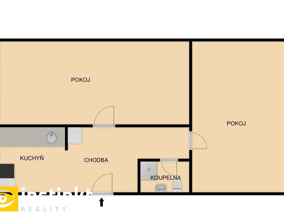 Prodej bytu 2+1 59 m2