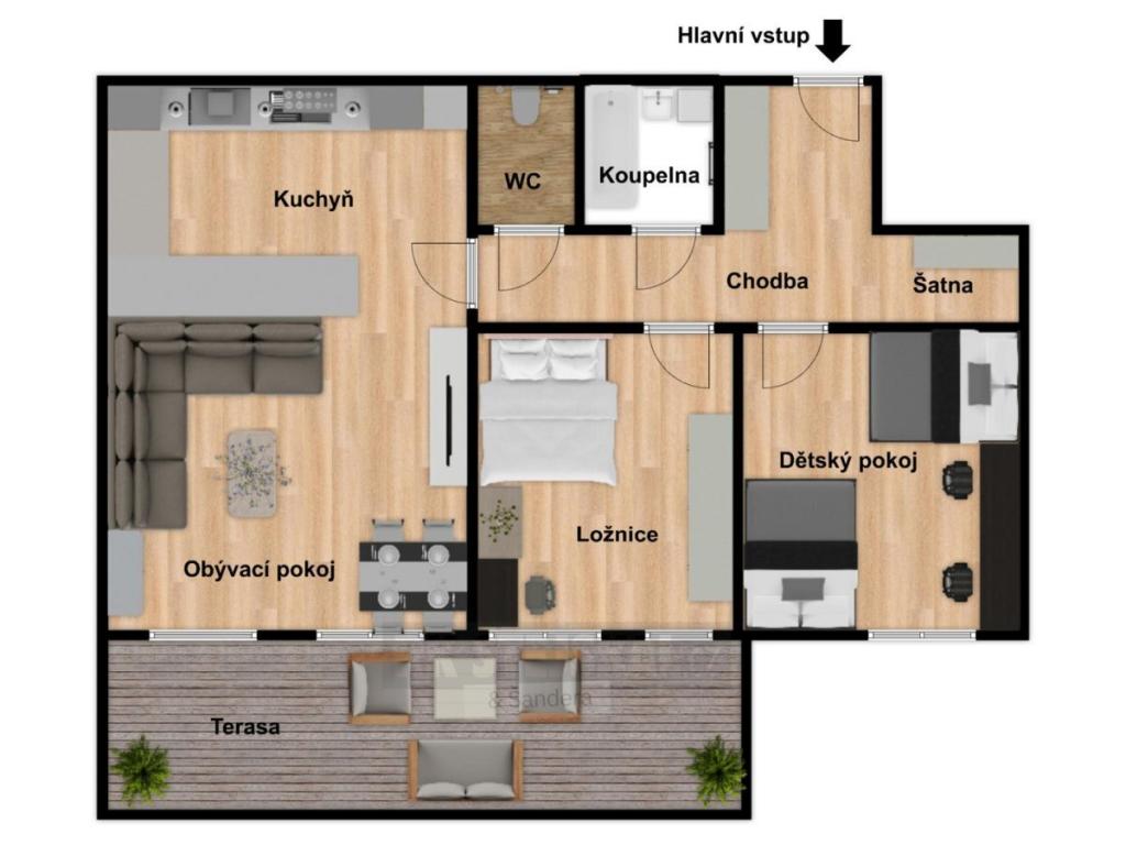 Prodej bytu 3+kk 72 m2, Včelná – náhled fotky 8
