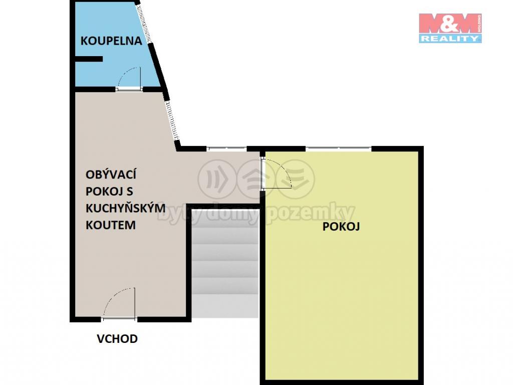 Pronajem bytu 2+kk 56 m2