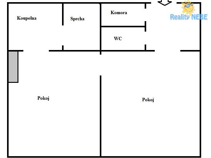 Pronájem bytu 2+kk 62 m2, Praha – náhled fotky 11
