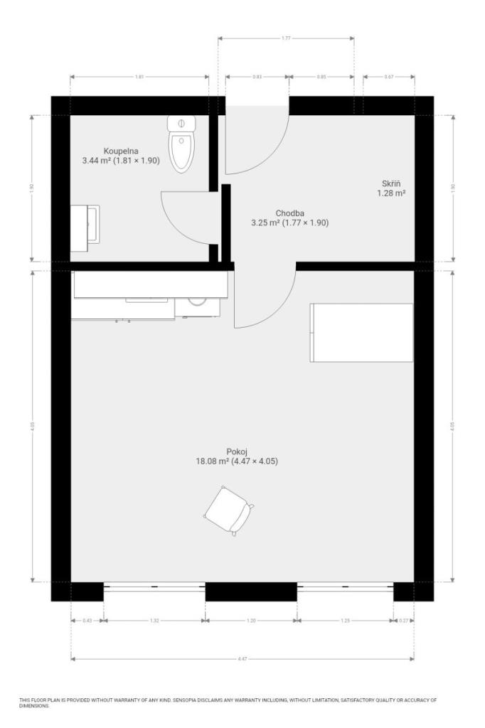 Pronájem bytu 1+kk 25 m2, Brno – náhled fotky 13