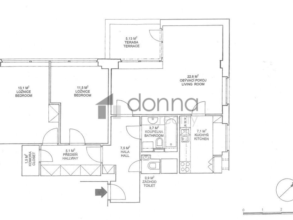 Pronájem bytu 3+1 78 m2, Praha – náhled fotky 17