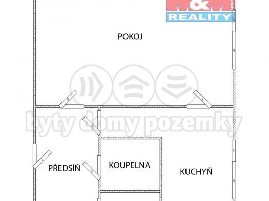 Pronajem bytu 1+1 39 m2