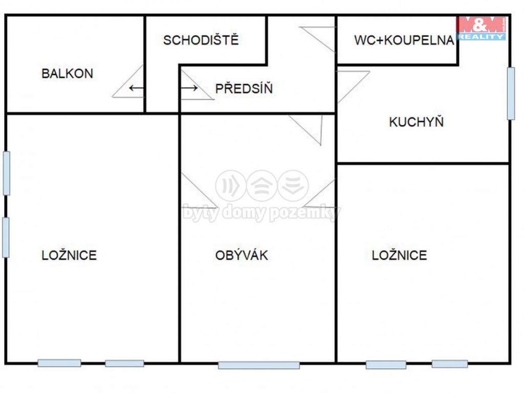 Pronajem bytu 3+1 85 m2