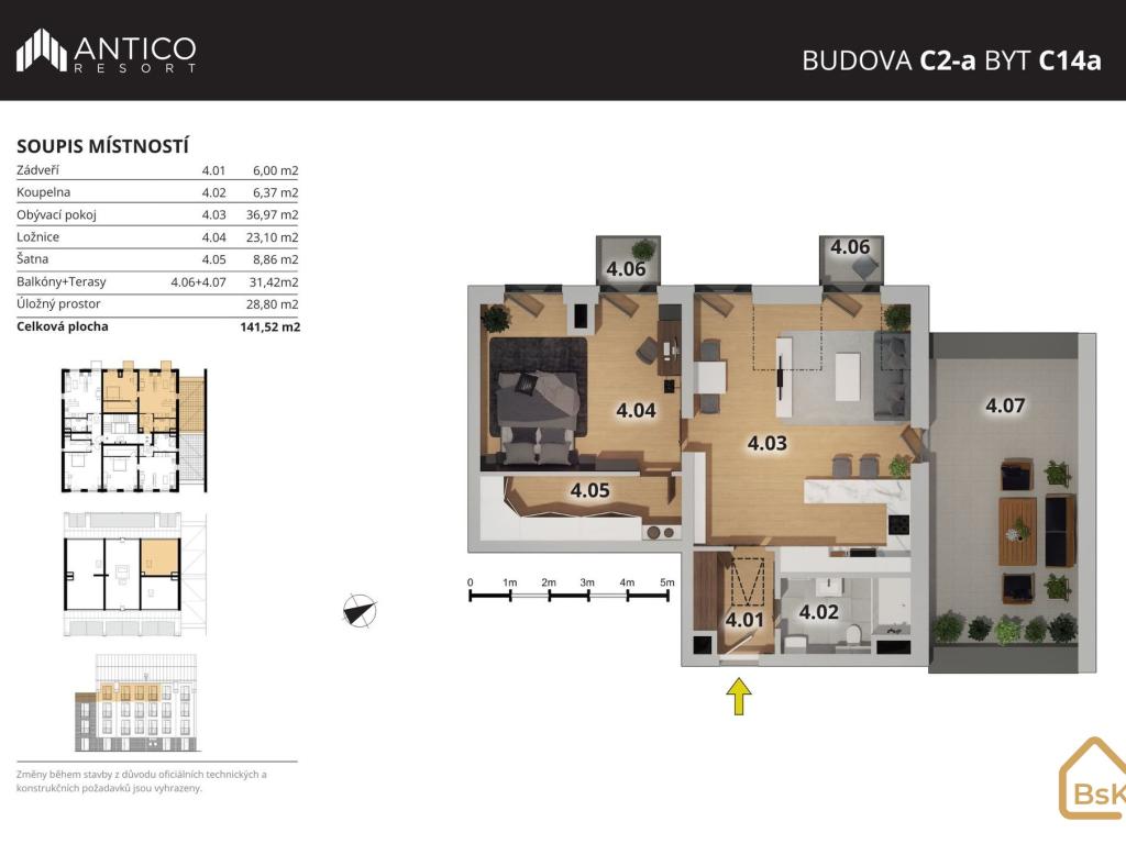 Prodej bytu 2+kk 80 m2