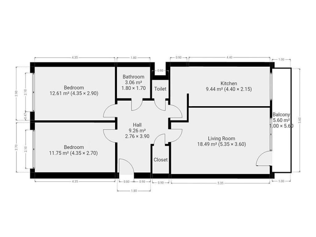 Pronájem bytu 3+1 71 m2