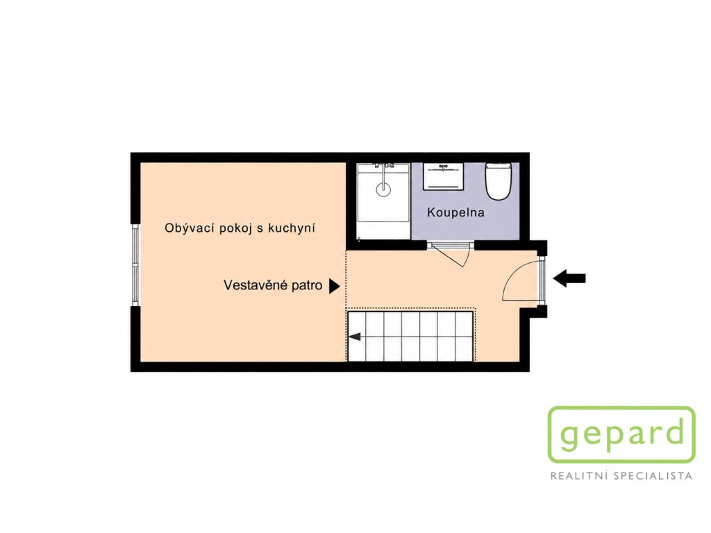 Prodej bytu 1+kk 24 m2, Praha – náhled fotky 15