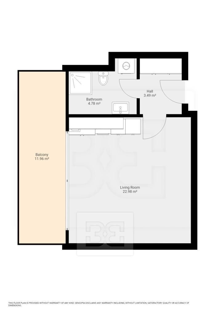 Pronájem bytu 1+kk 31 m2
