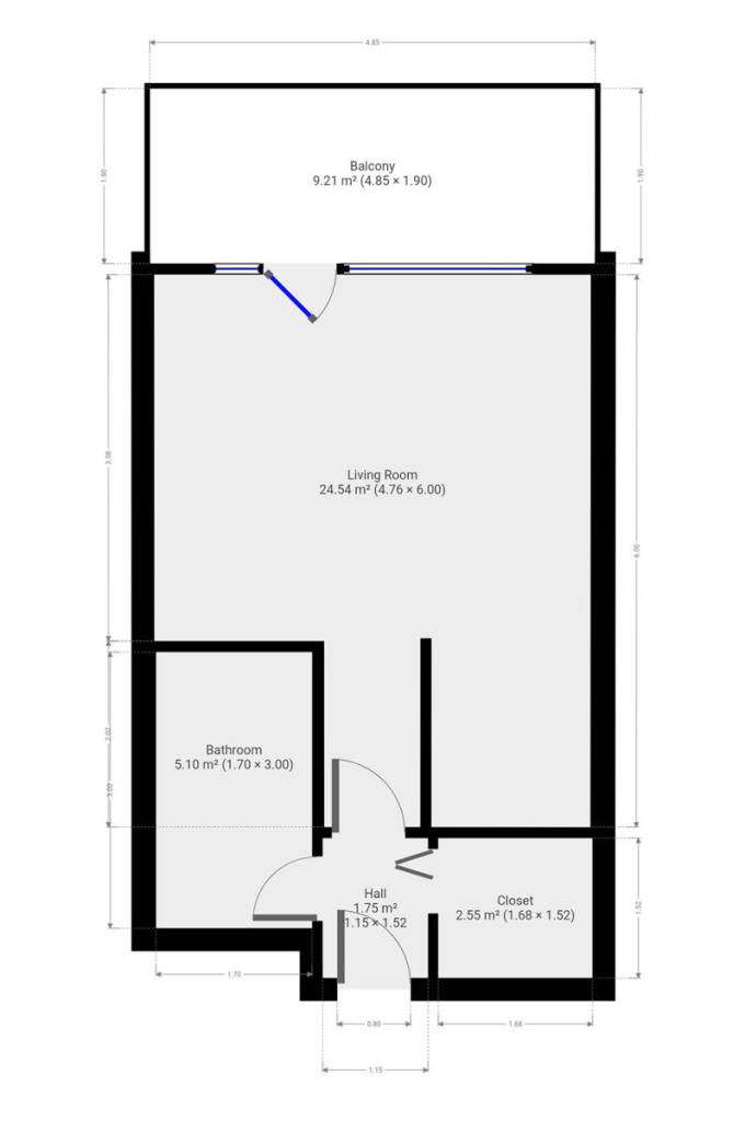 Pronájem bytu 1+kk 33 m2, Praha – náhled fotky 11