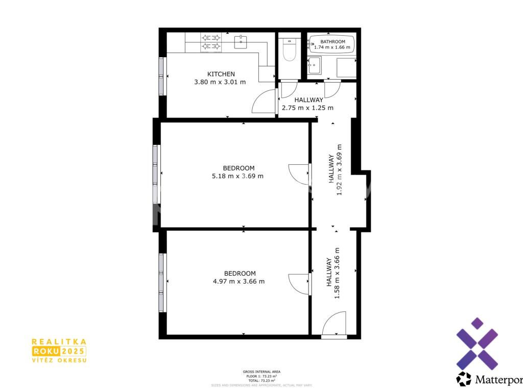 Pronájem bytu 2+1 71 m2