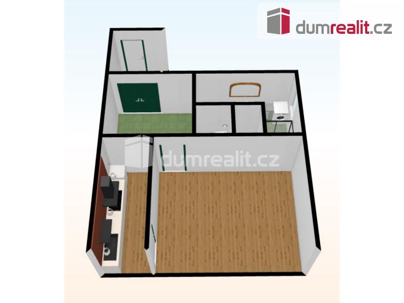 Pronájem bytu 1+kk 36 m2