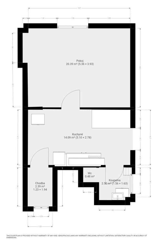 Pronájem bytu 1+1 41 m2