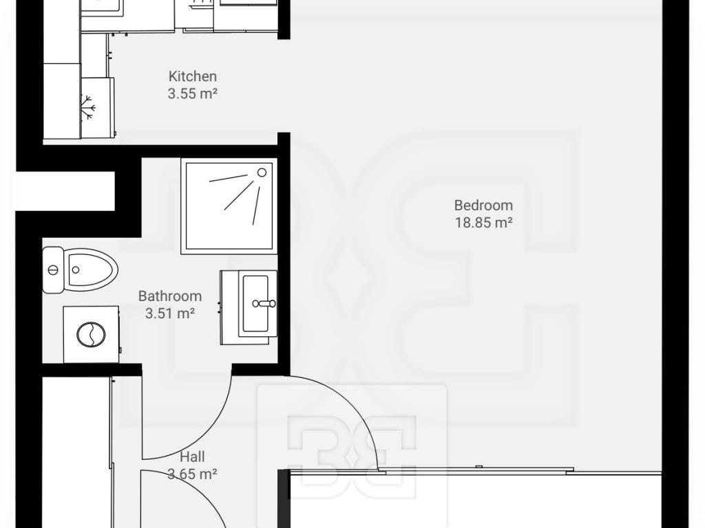 Pronájem bytu 1+kk 29 m2, Praha – náhled fotky 10