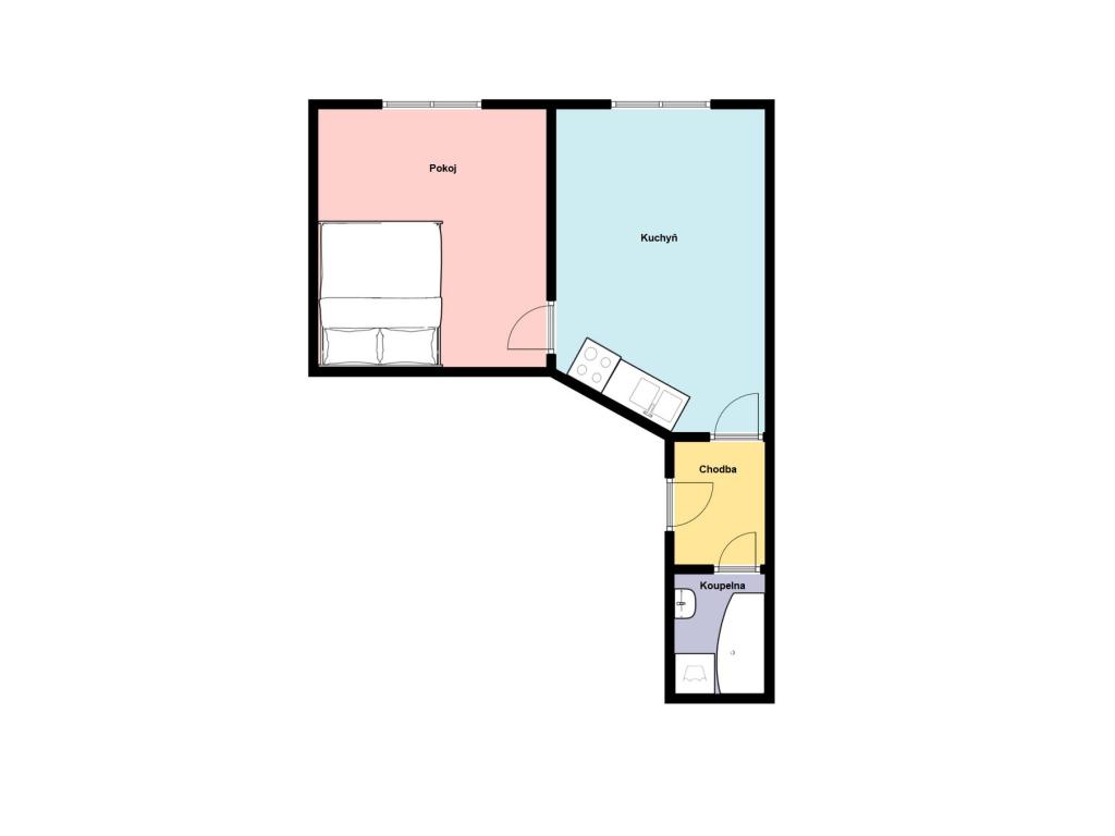 Pronájem bytu 1+1 42 m2