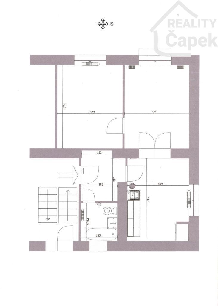 Pronájem bytu 2+1 50 m2, Ostrava – náhled fotky 6