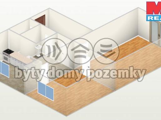 Pronajem bytu 2+1 55 m2