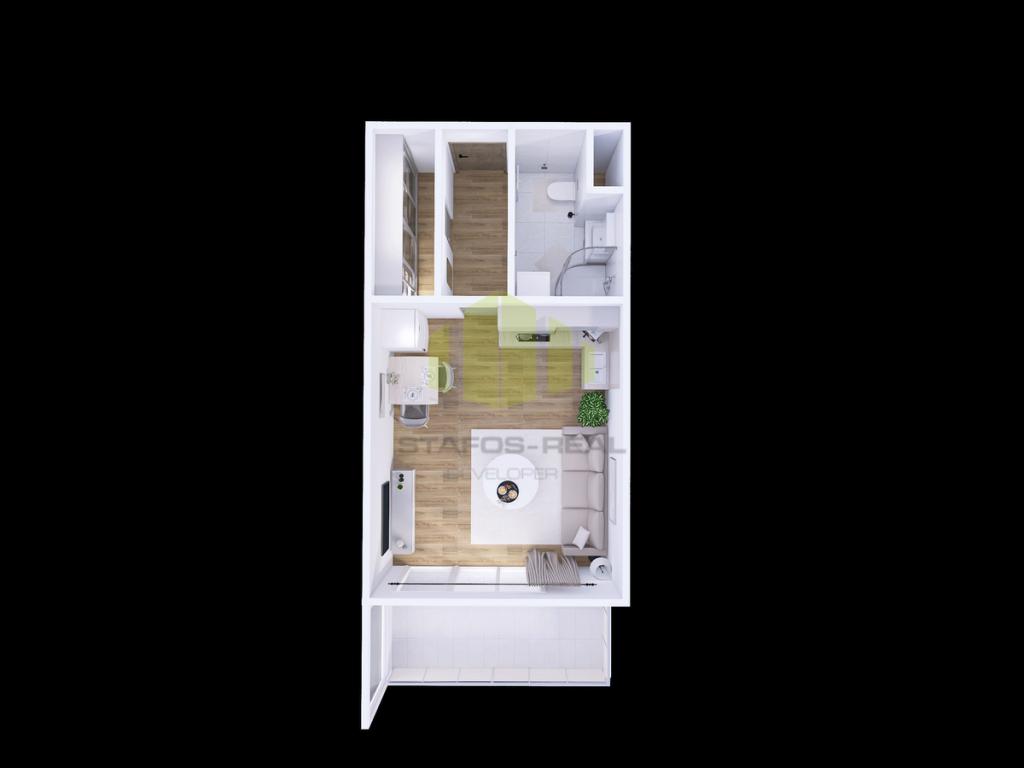 Pronájem bytu 1+kk 32 m2