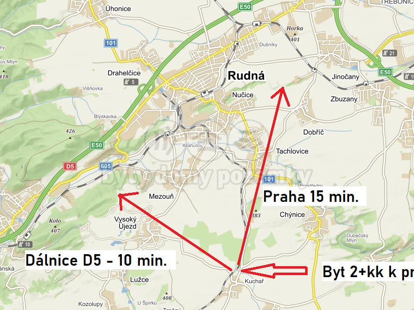Pronajem bytu 2+kk 43 m2