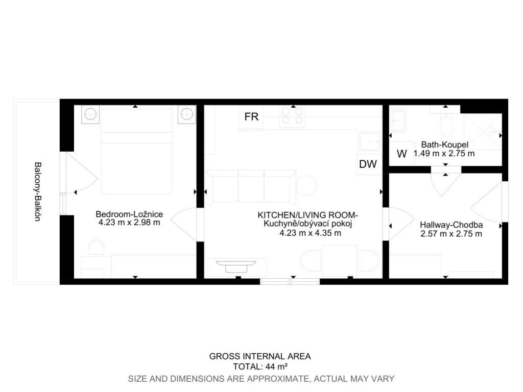 Pronájem bytu 2+kk 42 m2, Praha – náhled fotky 22