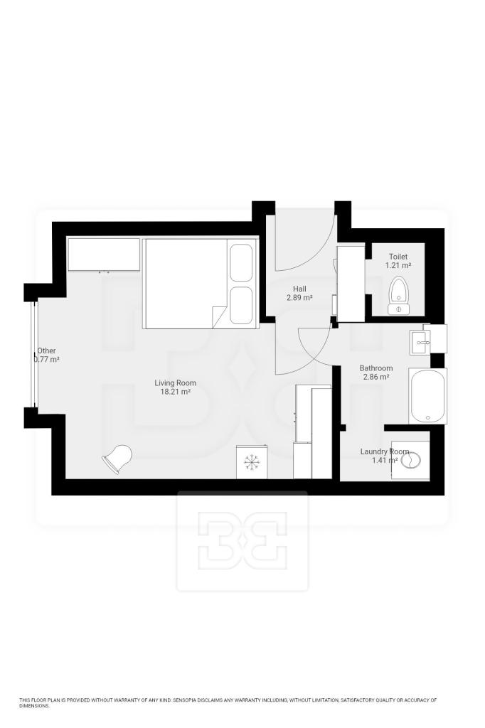 Pronájem bytu 1+kk 27 m2, Praha – náhled fotky 14